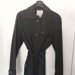 Faconnable black trench coat